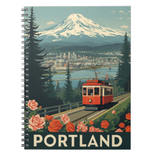 Caderno Espiral Viagem Portland Oregon