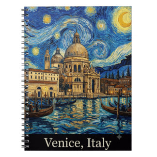 Caderno Espiral Viajante Veneza Itália Férias Italianas