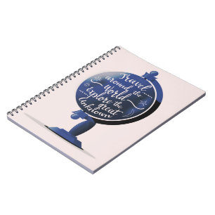 Caderno Espiral Viajar Pelo Mundo Explorar o Grande Desconhecido