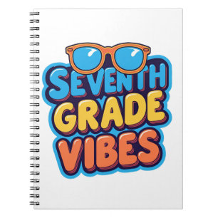 Caderno Espiral Víblias Retro Óculos de Sol do Sétimo Grau