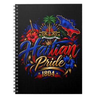 Caderno Espiral Vibrações Haitianas | Orgulho Haitiano Bolsa de 18