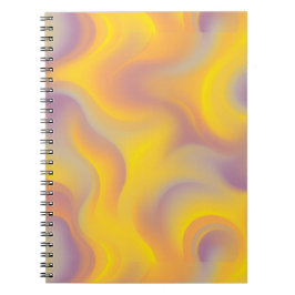 Caderno Espiral Vibrant Abstract Swirl 