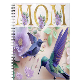 Caderno Espiral Vibrant Mãe Floral Design