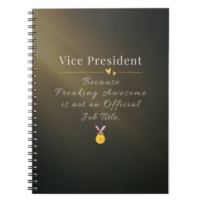 Caderno Espiral Vice-Presidente (Frente)