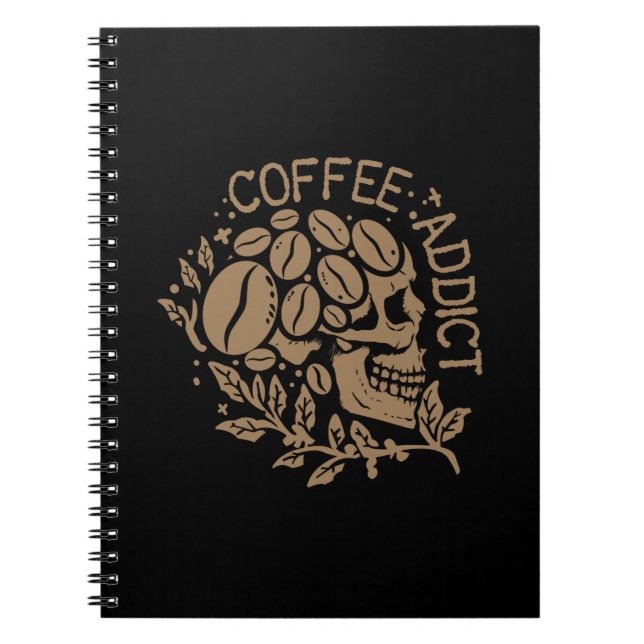 Caderno Espiral Viciado em café (Frente)