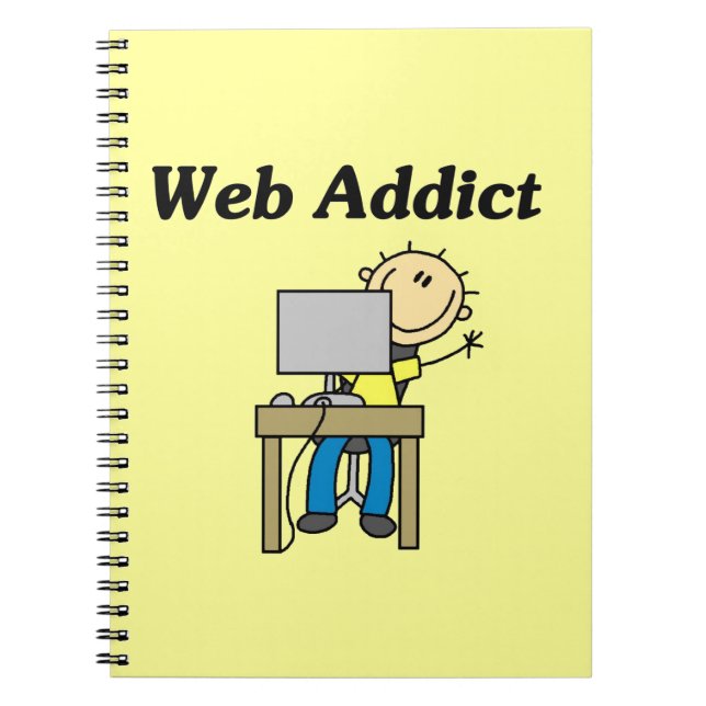 Caderno Espiral Viciado em Internet (Frente)
