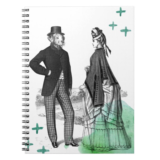 Caderno Espiral Victorian Gentleman and Lady | NoteBook (Frente)