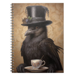 Caderno Espiral Victorian Raven Aproveitando Café - Notebook Cumul