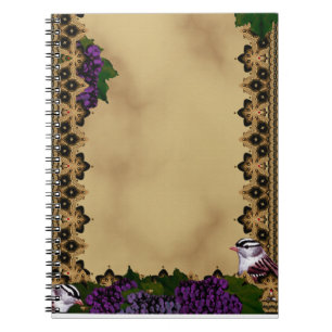 Caderno Espiral Victorian Sparrows