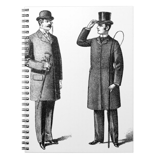 Caderno Espiral Victorian Two gentlemen (Frente)