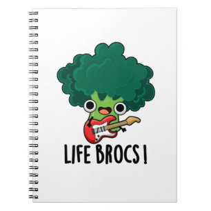 Caderno Espiral Vida Brocs Brincadeira de Legume Brocolis Pun