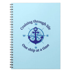Caderno Espiral Vida Cruzada Náutica
