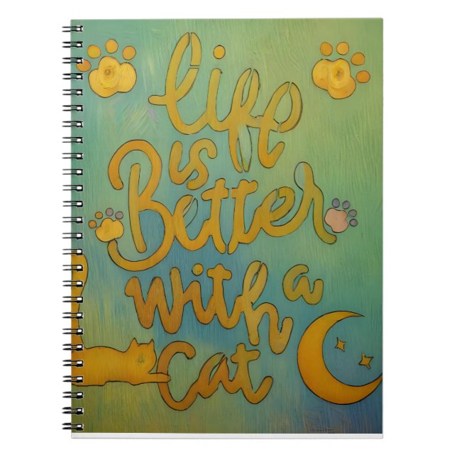 Caderno Espiral Vida de Cat (Frente)