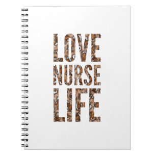 Caderno Espiral Vida de enfermeira de amor