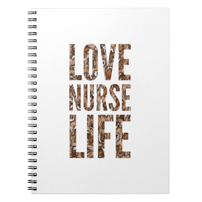 Caderno Espiral Vida de enfermeira de amor (Frente)