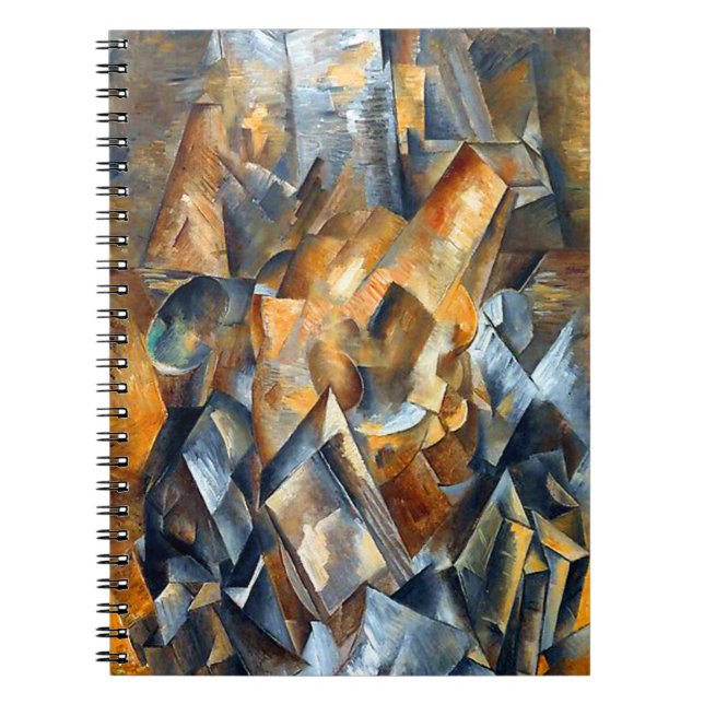 Caderno Espiral Vida de Georges Braque ainda com metrônomo (Frente)