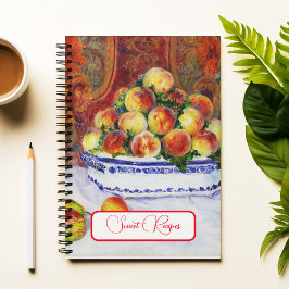 Caderno Espiral Vida Estática com Pêssegos, Renoir