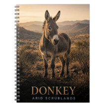 Vida Selvagem de Burro em Terrenos Áridos ANIMAL