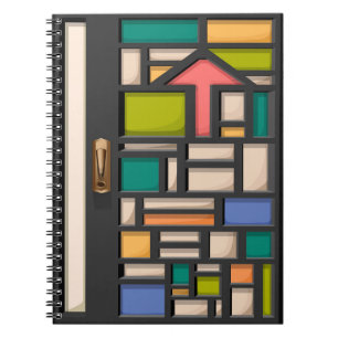 Caderno Espiral vidro colorido
