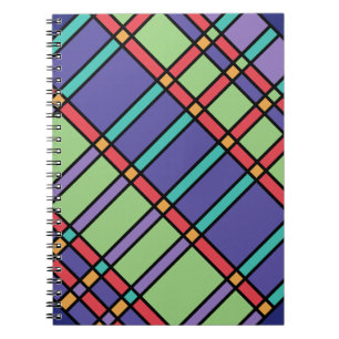 Caderno Espiral Vidro Colorido Cores Brilhantes
