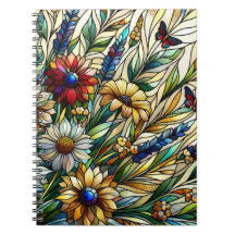 Vidro-Design, flores e borboletas