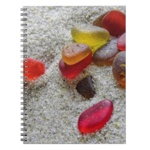 Caderno Espiral Vidro do mar vermelho - notebook