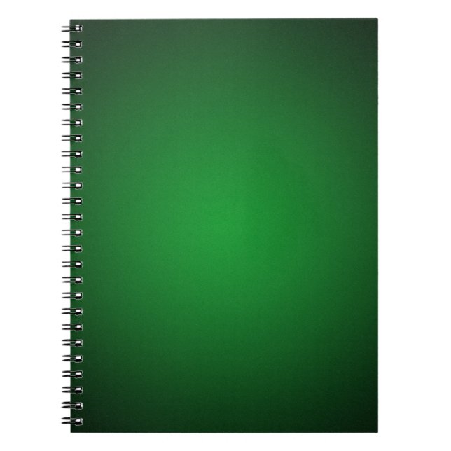Caderno Espiral Vigneta Verde-Preta Granulada (Frente)