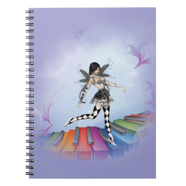 Caderno Espiral Vignette Musical Keyboard Faerie (Frente)