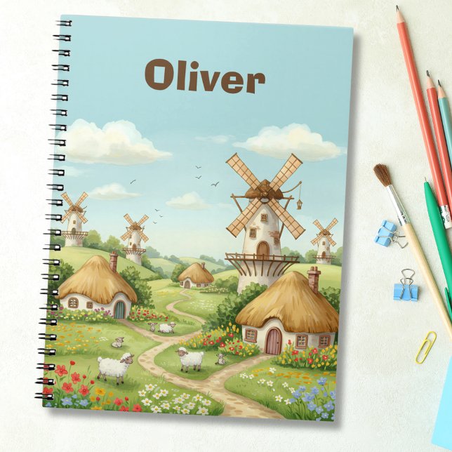 Caderno Espiral Vila Sonhadora do Moinho (Criador carregado)