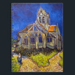 Caderno Espiral Vincent van Gogh - A Igreja em Auvers<br><div class="desc">Igreja de Auvers / l'Eglise à Auvers-sur-oise de Vincent Van Gogh em 1890</div>