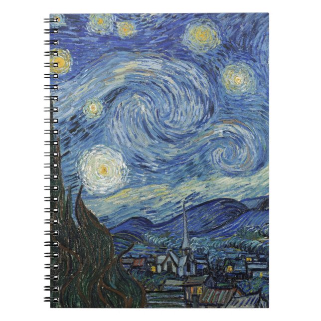Caderno Espiral Vincent van Gogh| A Noite Estelar, junho de 1889 (Frente)