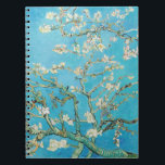 Caderno Espiral Vincent van Gogh - Almond Blossom<br><div class="desc">Flor de amêndoa / Ramificações com Flor de Amêndoa - Vincent van Gogh,  Oil on Canvas,  1890</div>