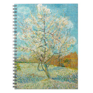 Caderno Espiral Vincent van Gogh - Árvore Pêssega Rosa em Flor