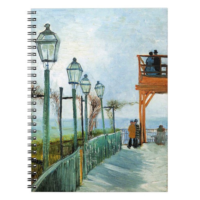 Caderno Espiral Vincent van Gogh - Belvedere Overlook Montmarte (Frente)