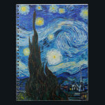Caderno Espiral Vincent Van Gogh é a Noite Estrelada<br><div class="desc">Mergulhe na beleza hipnotizante da Noite Estrelada de Vincent Van Gogh com esta impressão de arte reprodutiva de alta qualidade. Possuir uma história artística e deixar o brilhantismo da obra-prima de Van Gogh iluminar os seus arredores.</div>