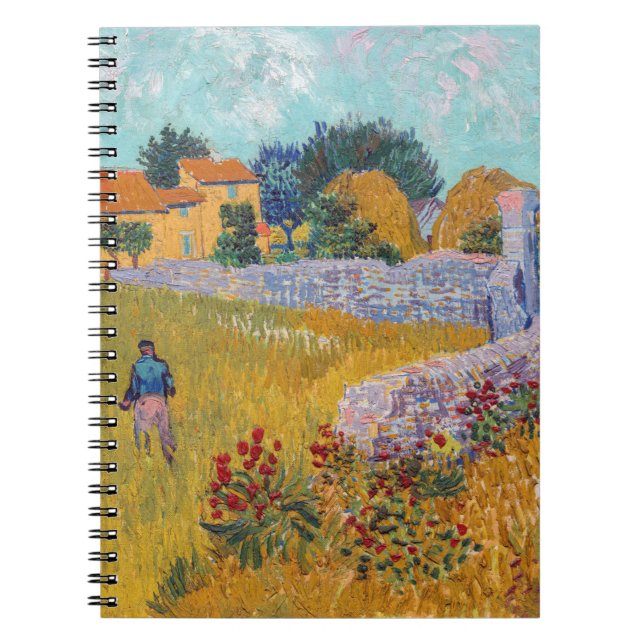 Caderno Espiral Vincent van Gogh - Farmhouse in Provence (Frente)