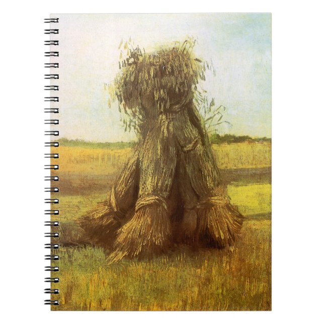 Caderno Espiral Vincent van Gogh - Feixes de Trigo (Frente)