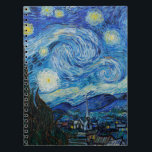Caderno Espiral Vincent Van Gogh Na Noite Estrelada<br><div class="desc">Vincent Van Gogh é o Detalhe da Noite Estrelada</div>