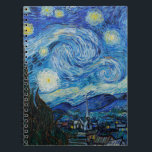 Caderno Espiral Vincent Van Gogh Na Noite Estrelada<br><div class="desc">Vincent Van Gogh é o Detalhe da Noite Estrelada</div>