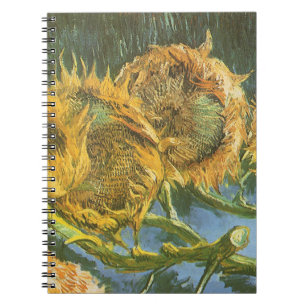 Caderno Espiral Vincent van Gogh - Natureza Morta: Quatro Girassói