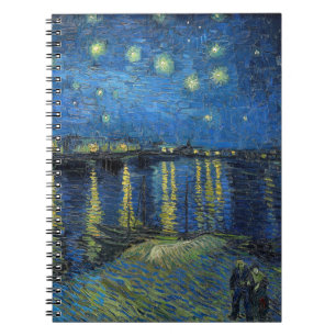 Caderno Espiral Vincent van Gogh - Noite Estrelada sobre o Ródano