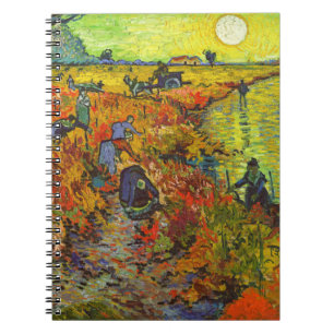 Caderno Espiral Vincent van Gogh - O Vinhedo Vermelho