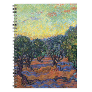 Caderno Espiral Vincent Van Gogh Olive Grove Impressionismo Arte
