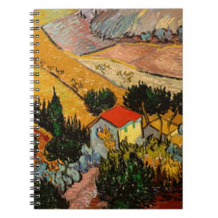 Caderno Espiral Vincent van Gogh - Paisagem, Casa e Plowman