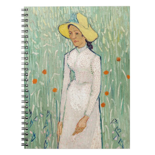 Caderno Espiral Vincent van Gogh - Rapariga de Branco (Frente)