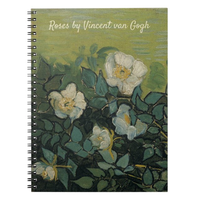 Caderno Espiral Vincent van Gogh - Rosas Silvestres (Frente)