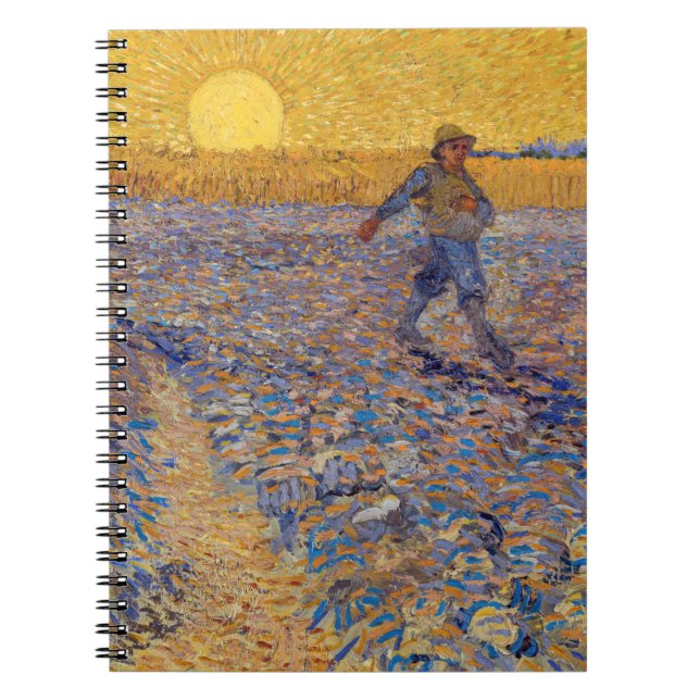 Caderno Espiral Vincent van Gogh - Semeador com Sol Poente (Frente)