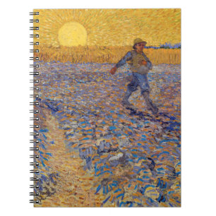 Caderno Espiral Vincent van Gogh - Sower with Setting Sun