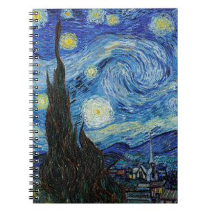 Caderno Espiral Vincent Van Gogh Starry Night Vintage