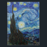 Caderno Espiral Vincent Van Gogh Starry Night Vintage Fine Art<br><div class="desc">Notebook Vincent Van Gogh Starry Night Vintage Fine Art</div>